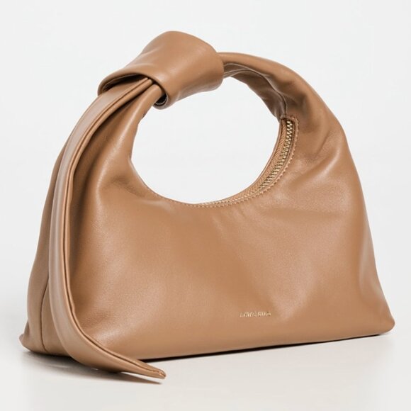 Anine Bing Handbags - Anine Bing GRACE Mini Bag - Camel - Lambskin Leather Knot Top Handle - EUC